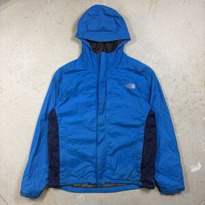 The North Face HyVent Jacket Men’s Large Blue Full Zip Hooded Windbreaker